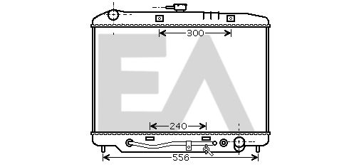 31R54089 EACLIMA Радиатор, охлаждение двигателя