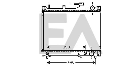 31R69050 EACLIMA Радиатор, охлаждение двигателя