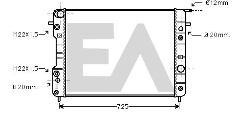 31R54164 EACLIMA Радиатор, охлаждение двигателя