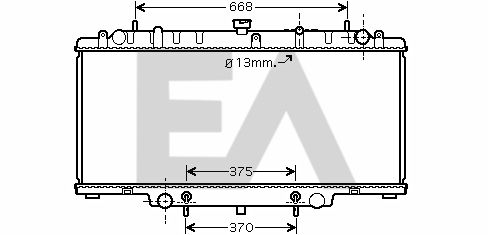 31R18105 EACLIMA Радиатор, охлаждение двигателя