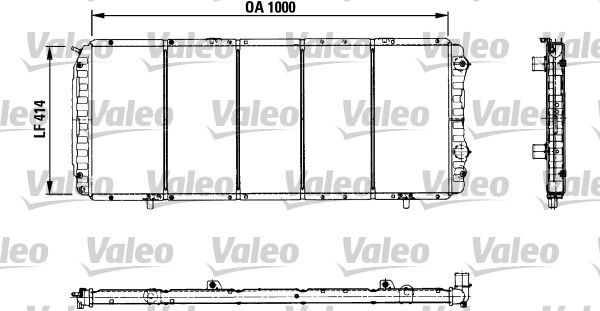 730999 VALEO Радиатор, охлаждение двигателя