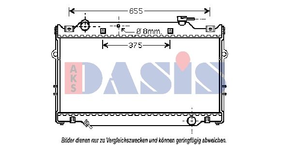 210174N AKS DASIS Радиатор, охлаждение двигателя