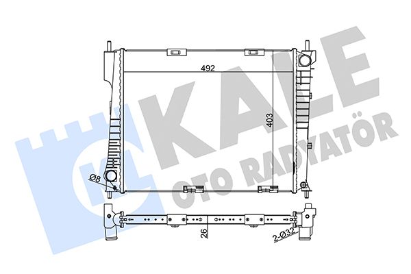350990 KALE OTO RADYATÖR Радиатор, охлаждение двигателя