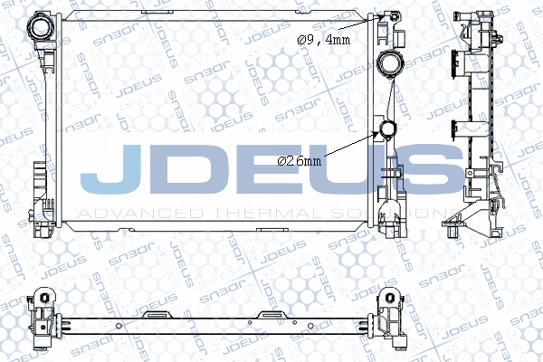 M0171240 JDEUS Радиатор, охлаждение двигателя