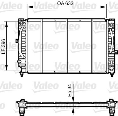 731756 VALEO Радиатор, охлаждение двигателя