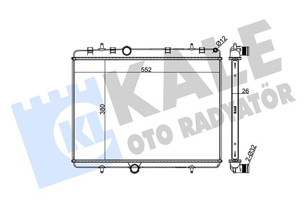 310800 KALE OTO RADYATÖR Радиатор, охлаждение двигателя