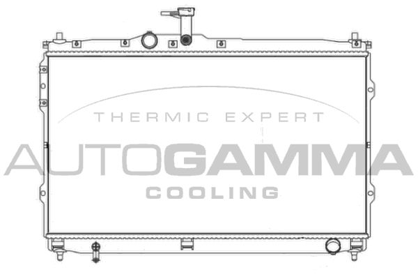 107392 AUTOGAMMA Радиатор, охлаждение двигателя