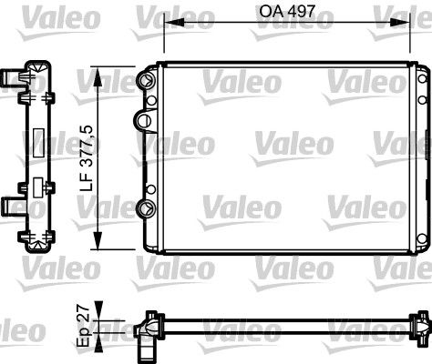 732953 VALEO Радиатор, охлаждение двигателя