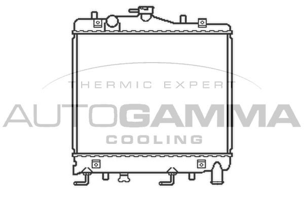 101431 AUTOGAMMA Радиатор, охлаждение двигателя