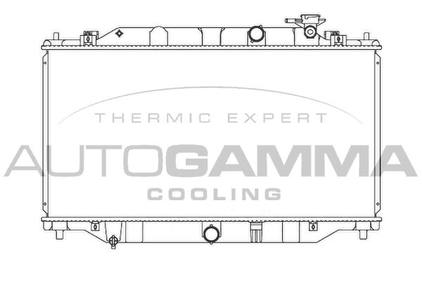 107350 AUTOGAMMA Радиатор, охлаждение двигателя