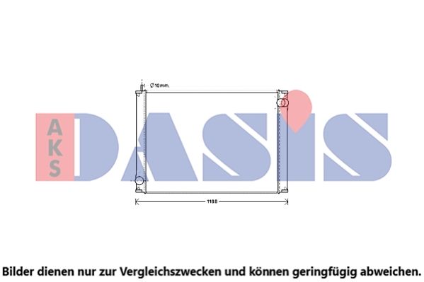 400049N AKS DASIS Радиатор, охлаждение двигателя
