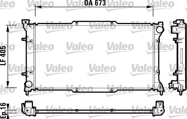 734158 VALEO Радиатор, охлаждение двигателя