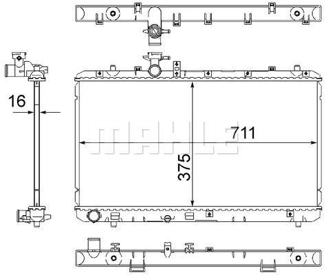 WG2182523 WILMINK GROUP Радиатор, охлаждение двигателя