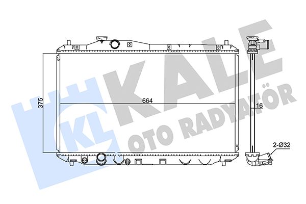 347550 KALE OTO RADYATÖR Радиатор, охлаждение двигателя