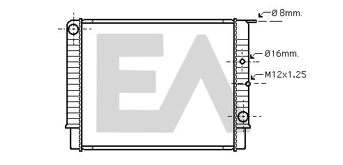 31R78023 EACLIMA Радиатор, охлаждение двигателя