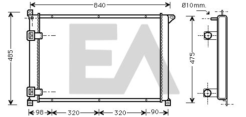 31R60117 EACLIMA Радиатор, охлаждение двигателя