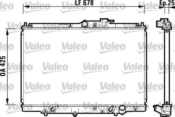 734112 VALEO Радиатор, охлаждение двигателя