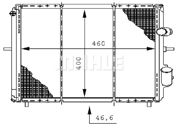 CR147000S MAHLE Радиатор, охлаждение двигателя