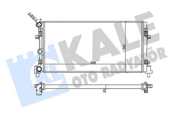 356425 KALE OTO RADYATÖR Радиатор, охлаждение двигателя