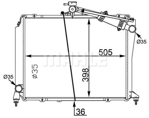 CR1572000S MAHLE Радиатор, охлаждение двигателя