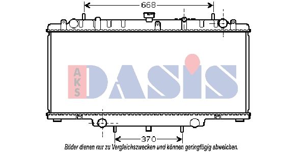 070116N AKS DASIS Радиатор, охлаждение двигателя