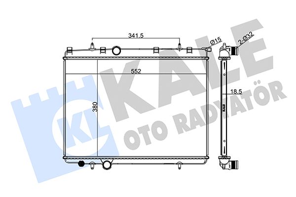 213099 KALE OTO RADYATÖR Радиатор, охлаждение двигателя