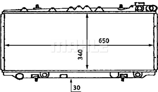 CR436000S MAHLE Радиатор, охлаждение двигателя