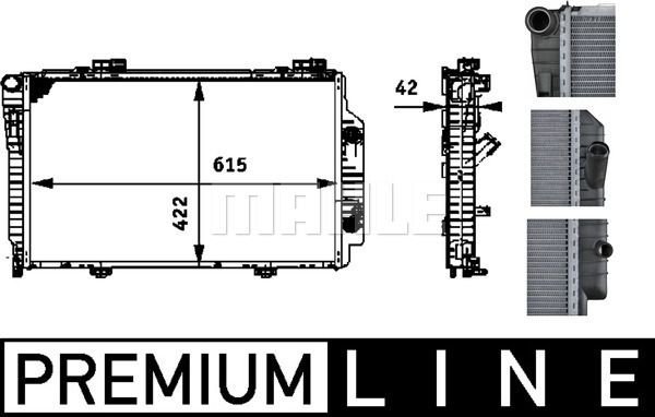 CR485000P MAHLE Радиатор, охлаждение двигателя