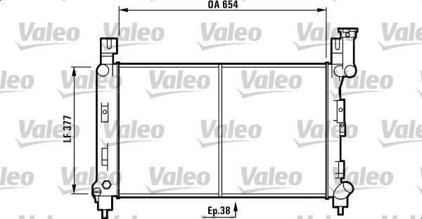 732780 VALEO Радиатор, охлаждение двигателя