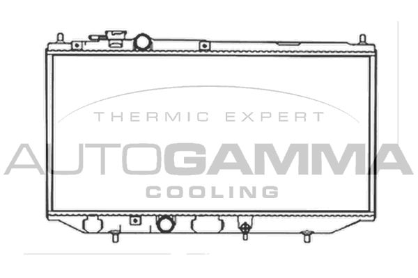 103402 AUTOGAMMA Радиатор, охлаждение двигателя