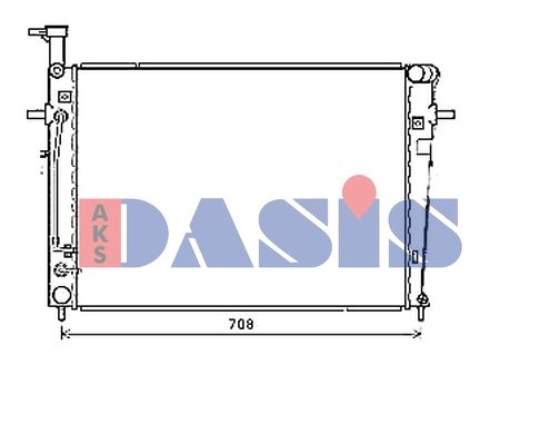 510177N AKS DASIS Радиатор, охлаждение двигателя