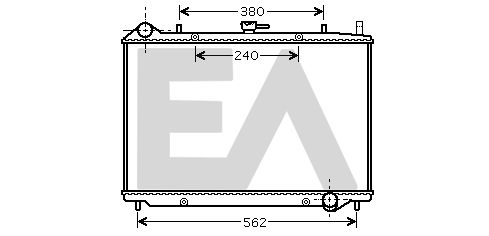 31R54122 EACLIMA Радиатор, охлаждение двигателя