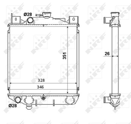 WG1722232 WILMINK GROUP Радиатор, охлаждение двигателя