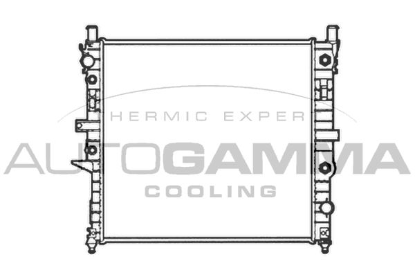102922 AUTOGAMMA Радиатор, охлаждение двигателя