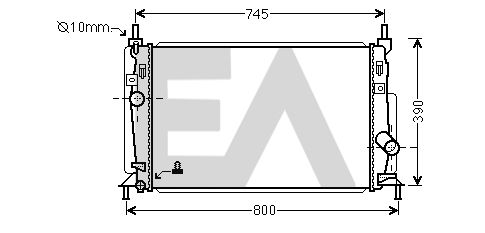 31R52110 EACLIMA Радиатор, охлаждение двигателя