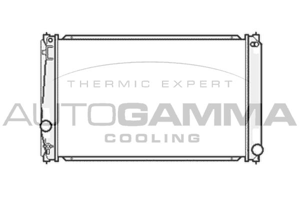 105185 AUTOGAMMA Радиатор, охлаждение двигателя