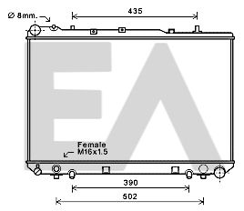 31R20015 EACLIMA Радиатор, охлаждение двигателя