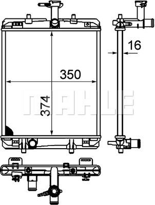 WG2184182 WILMINK GROUP Радиатор, охлаждение двигателя