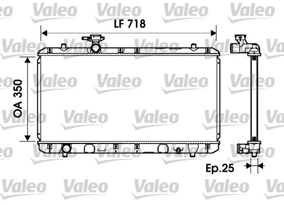 734164 VALEO Радиатор, охлаждение двигателя