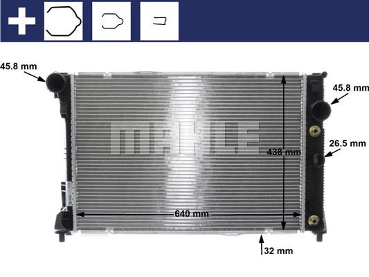 CR1176000S MAHLE Радиатор, охлаждение двигателя