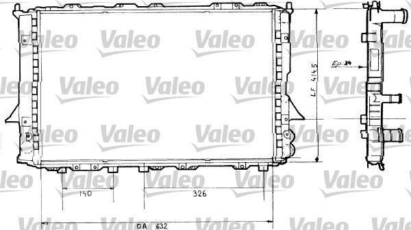 730362 VALEO Радиатор, охлаждение двигателя