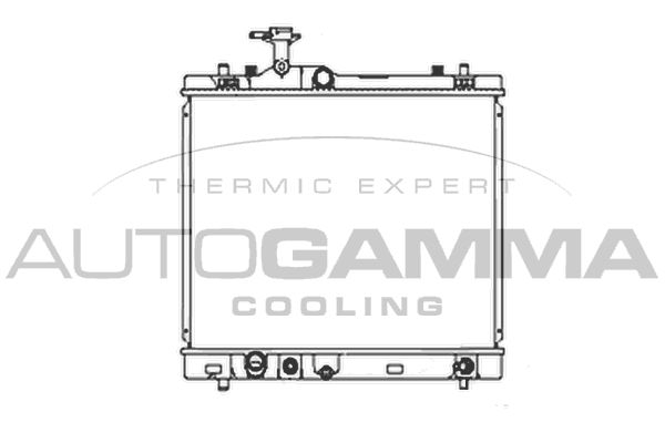 107127 AUTOGAMMA Радиатор, охлаждение двигателя