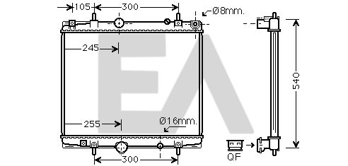 31R55102 EACLIMA Радиатор, охлаждение двигателя