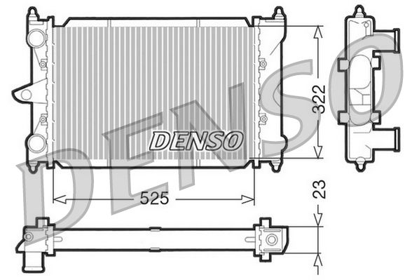 DRM32034 DENSO Радиатор, охлаждение двигателя