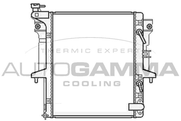 105662 AUTOGAMMA Радиатор, охлаждение двигателя