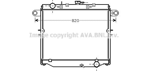 TO2477 AVA QUALITY COOLING Радиатор, охлаждение двигателя