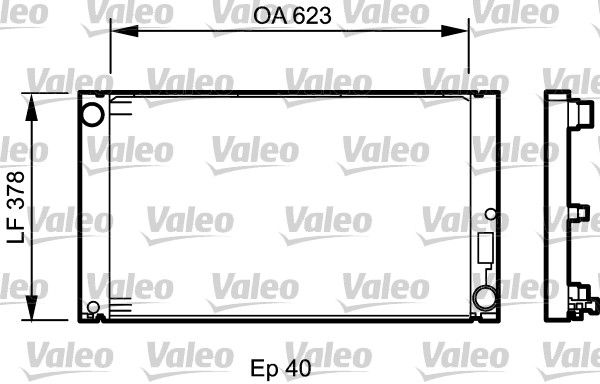 735034 VALEO Радиатор, охлаждение двигателя