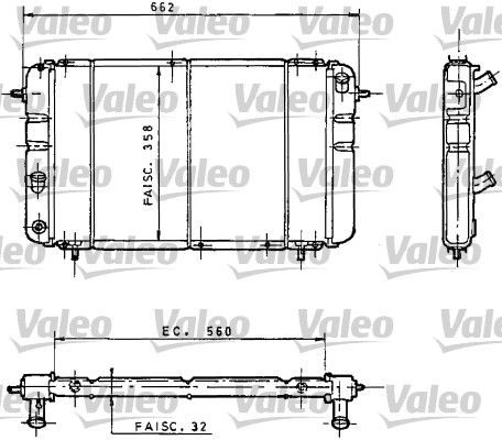 730034 VALEO Радиатор, охлаждение двигателя