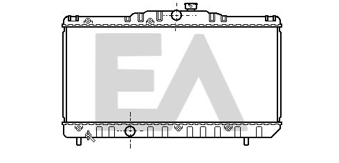 31R71050 EACLIMA Радиатор, охлаждение двигателя