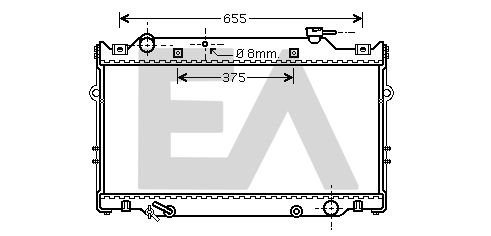 31R71155 EACLIMA Радиатор, охлаждение двигателя